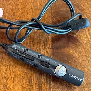 Vintage Sony RM-MZ4R MiniDisc Walkman Remote Commander, Black, TESTED & WORKING